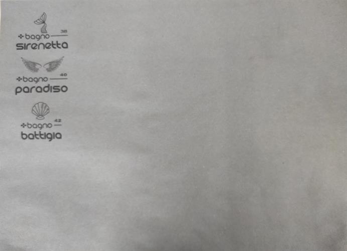 TOVAGLIETTA CARTA PAGLIA GRIGIA 80GR. 30x40cm. STAMPA COL.NERO